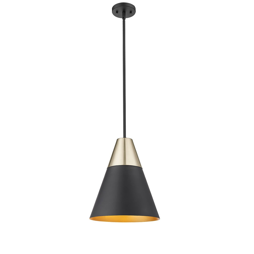 Millennium Annos 9241-MB/MG Pendant Light - Matte Black Modern Gold