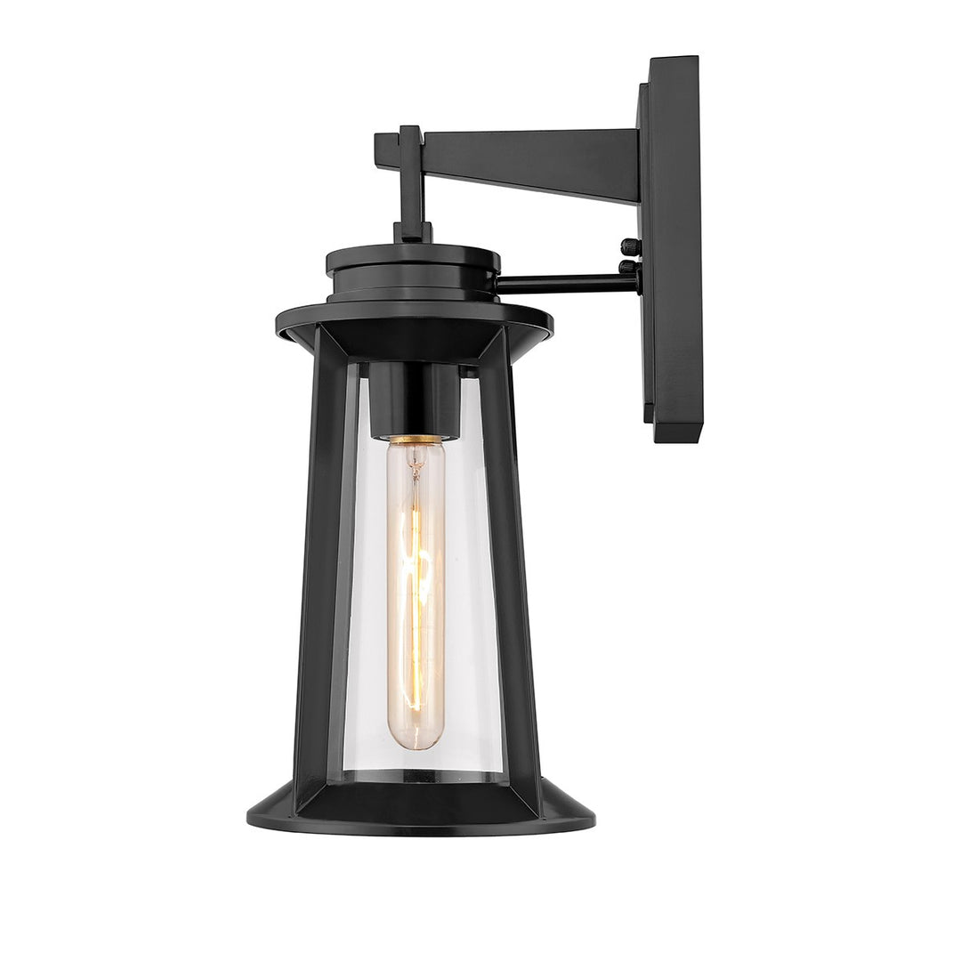 Millennium Lighting 8201-PBK Bolling One Light Outdoor Wall Sconce Outdoor Black