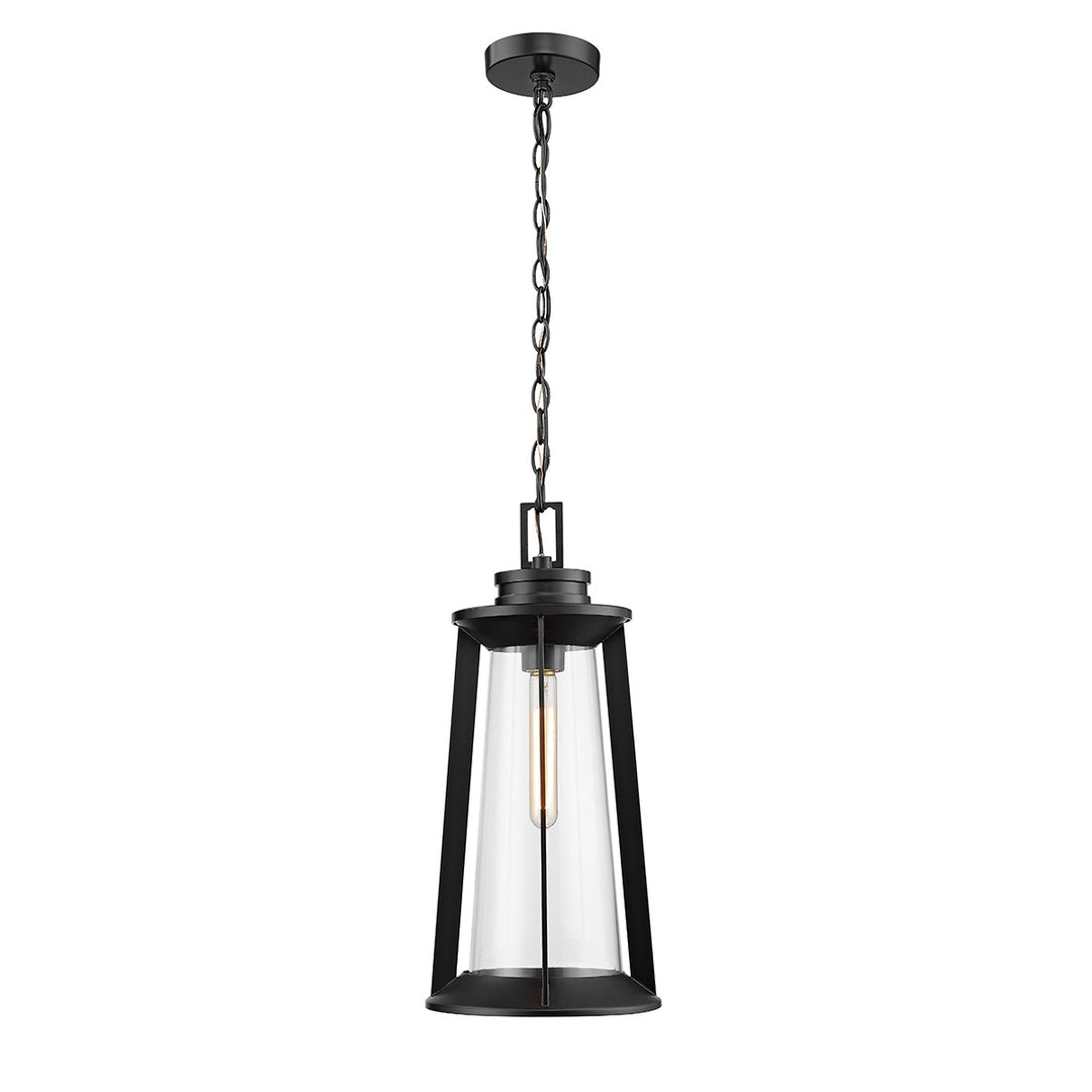 Millennium Lighting 8204-PBK Bolling One Light Outdoor Hanging Lantern Outdoor Black