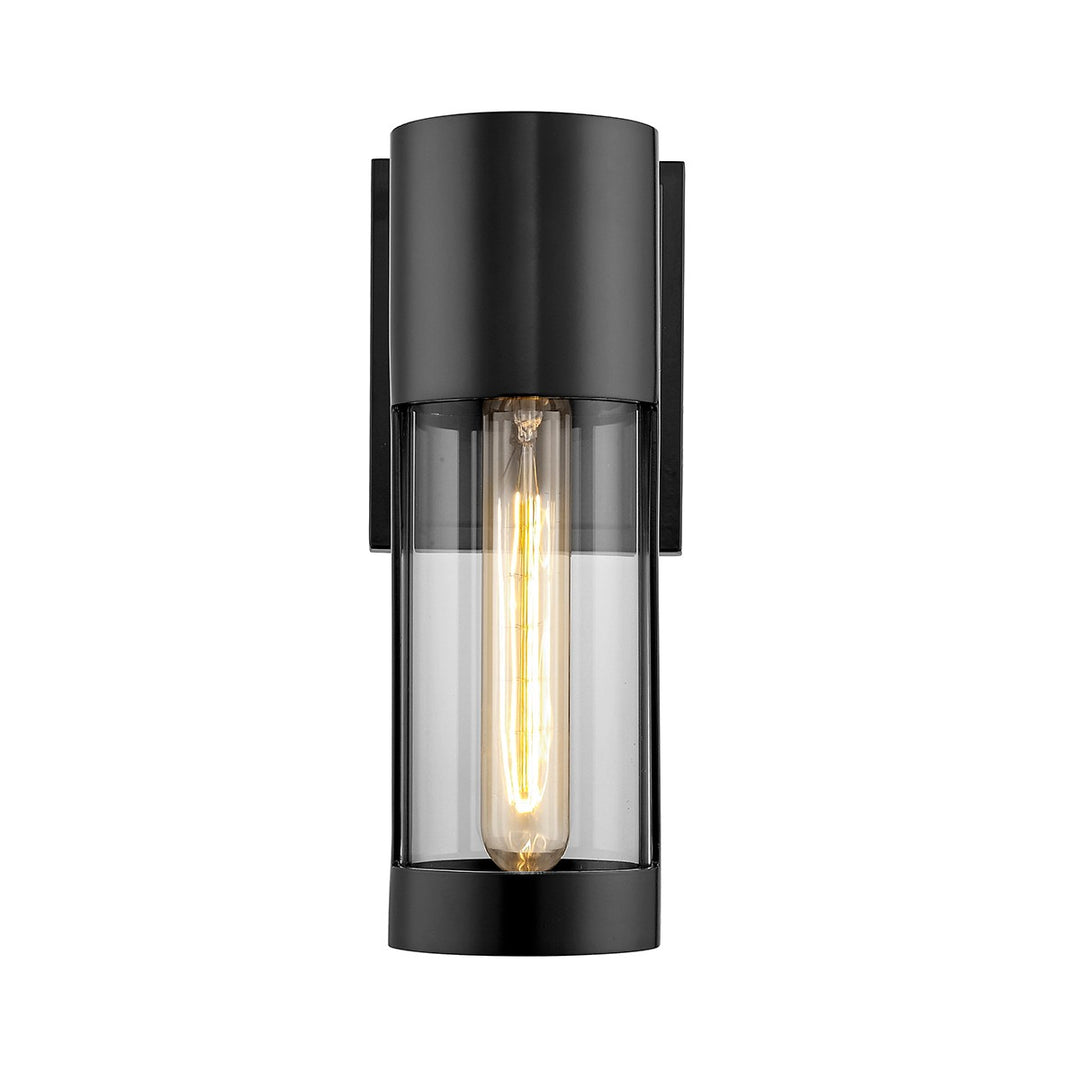 Millennium Lighting 8211-PBK Hester One Light Outdoor Wall Sconce Outdoor Black