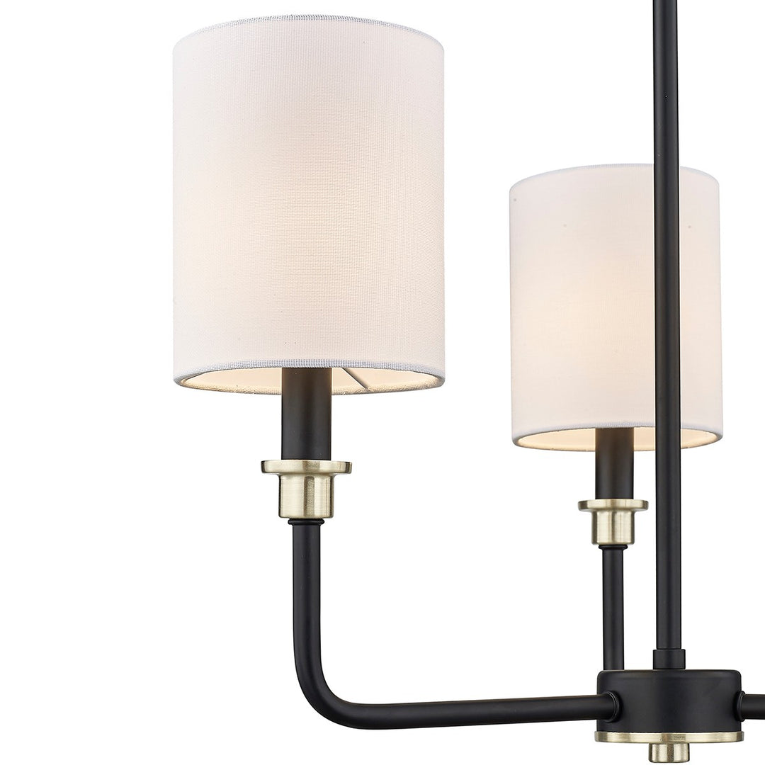 Millennium Chelsea 9143-MB/MG Chandelier Light - Matte Black Modern Gold