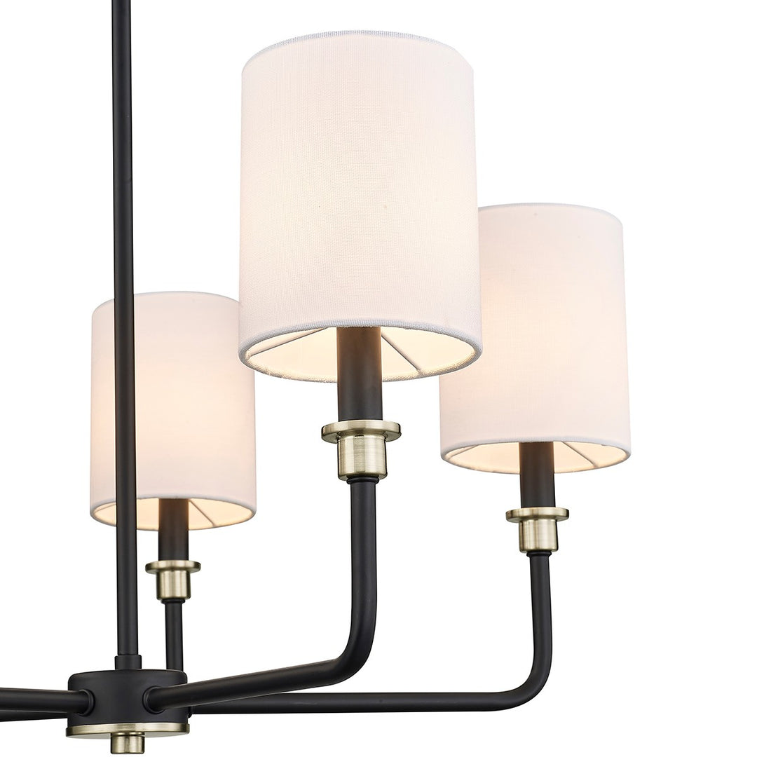 Millennium Chelsea 9145-MB/MG Chandelier Light - Matte Black Modern Gold