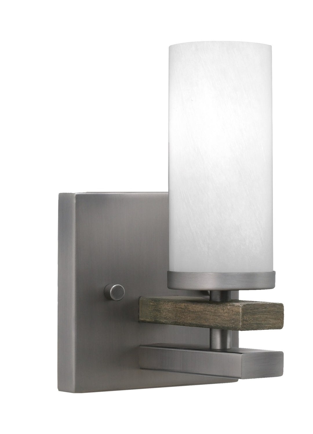 Toltec Belmont 2711-GPDW-811 Wall Sconce Light - Graphite & Painted Distressed Wood-look