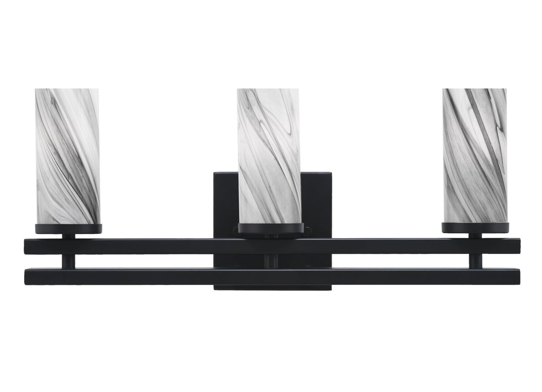Toltec Belmont 2713-MB-802 Bath Vanity Light 19 in. wide - Matte Black