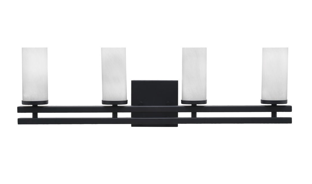 Toltec Belmont 2714-MB-811 Bath Vanity Light 27 in. wide - Matte Black