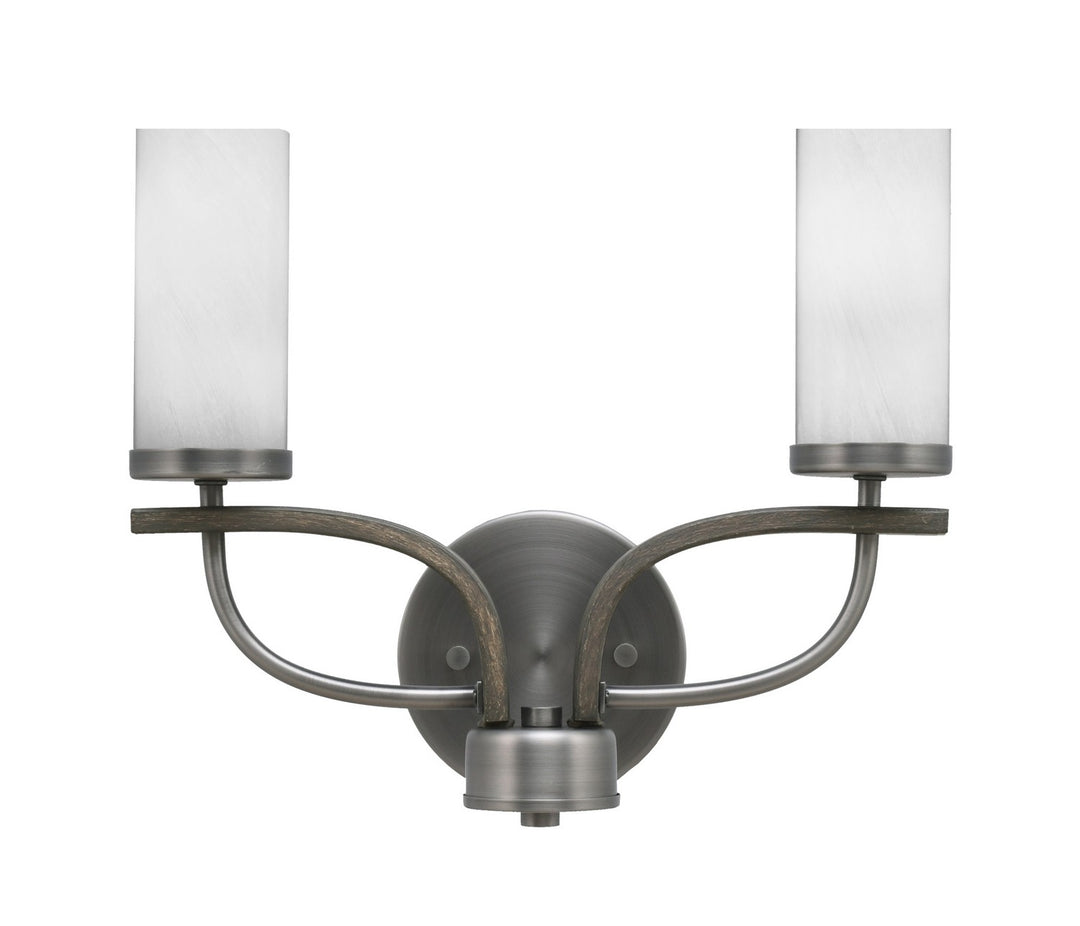 Toltec Monterey 2912-GPDW-811 Wall Sconce Light - Graphite & Painted Distressed Wood-look