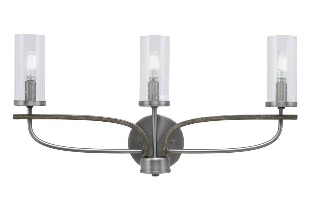 Toltec Monterey 2913-GPDW-800 Bath Vanity Light 23 in. wide - Graphite & Painted Distressed Wood-look