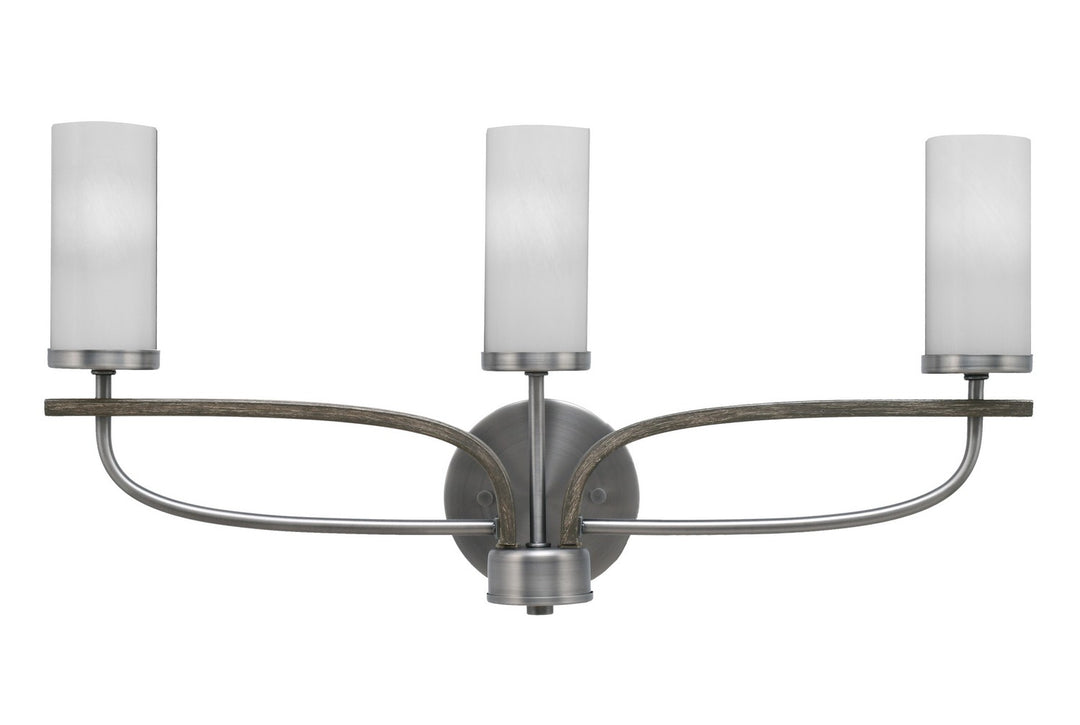 Toltec Monterey 2913-GPDW-811 Bath Vanity Light 23 in. wide - Graphite & Painted Distressed Wood-look