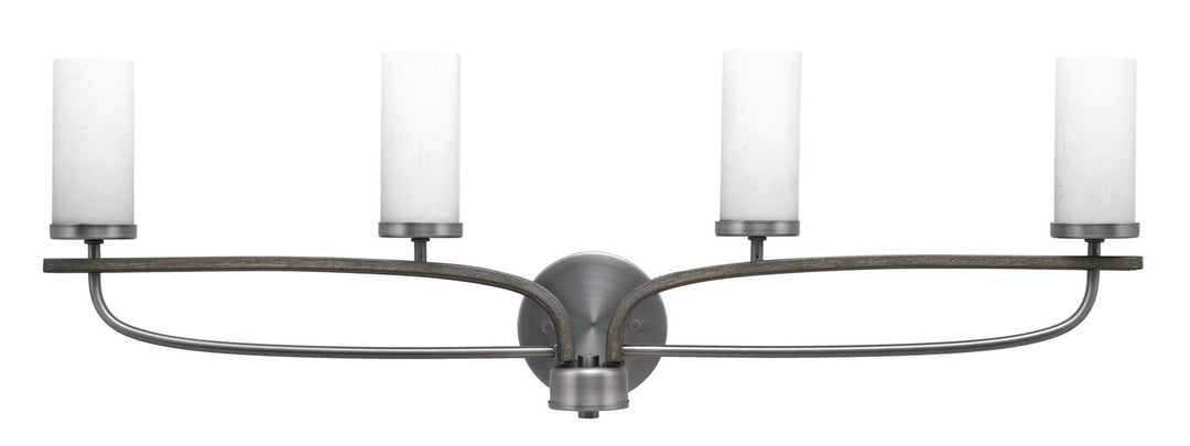 Toltec Monterey 2914-GPDW-801 Bath Vanity Light 33 in. wide - Graphite & Painted Distressed Wood-look