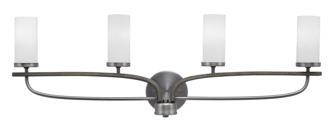 Toltec Monterey 2914-GPDW-811 Bath Vanity Light 33 in. wide - Graphite & Painted Distressed Wood-look
