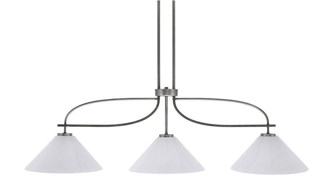 Toltec Monterey 2936-GPDW-2121 Pendant Light - Graphite & Painted Distressed Wood-look