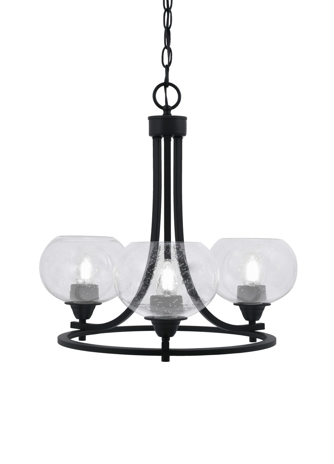 Toltec Paramount 3403-MB-202 Chandelier Light - Matte Black