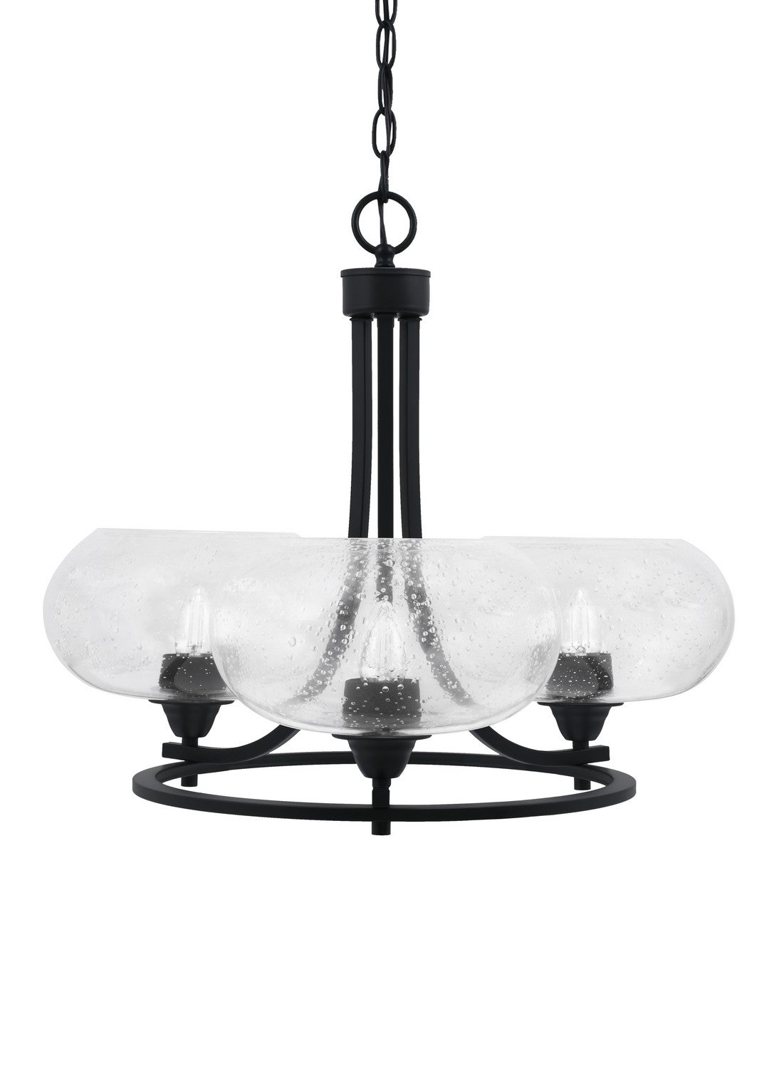 Toltec Paramount 3403-MB-204 Chandelier Light - Matte Black