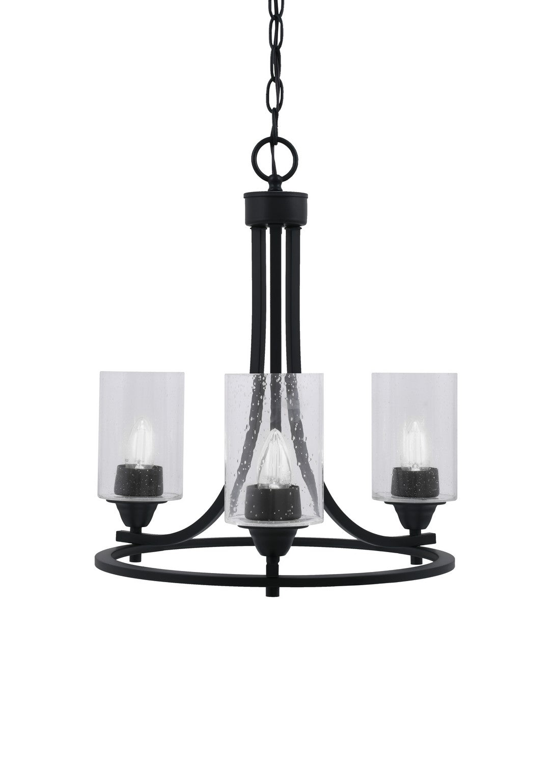 Toltec Paramount 3403-MB-300 Chandelier Light - Matte Black