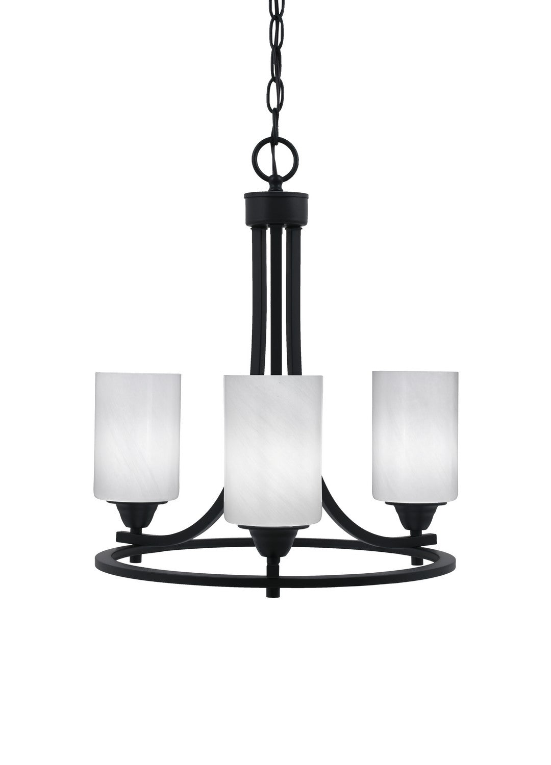 Toltec Paramount 3403-MB-3001 Chandelier Light - Matte Black