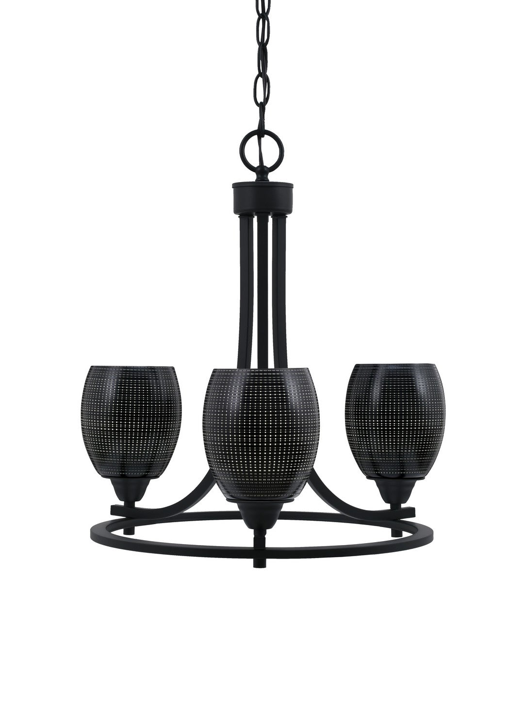 Toltec Paramount 3403-MB-4029 Chandelier Light - Matte Black