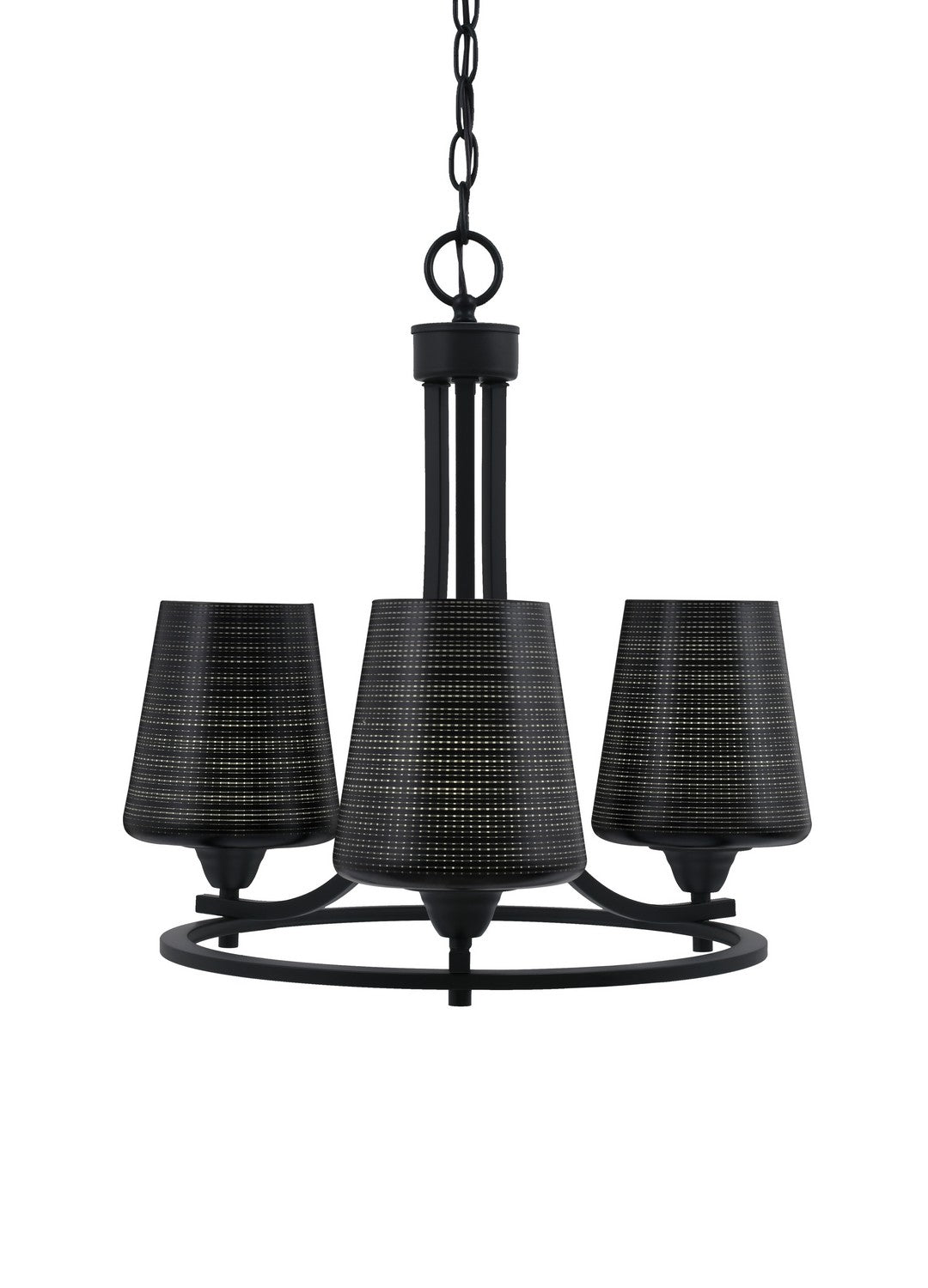 Toltec Paramount 3403-MB-4039 Chandelier Light - Matte Black