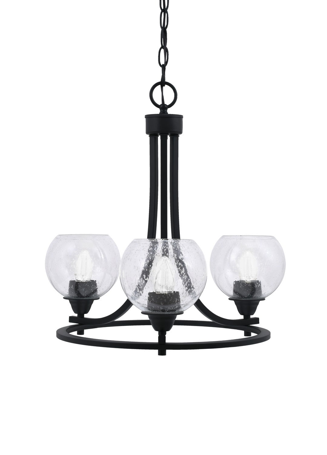 Toltec Paramount 3403-MB-4100 Chandelier Light - Matte Black