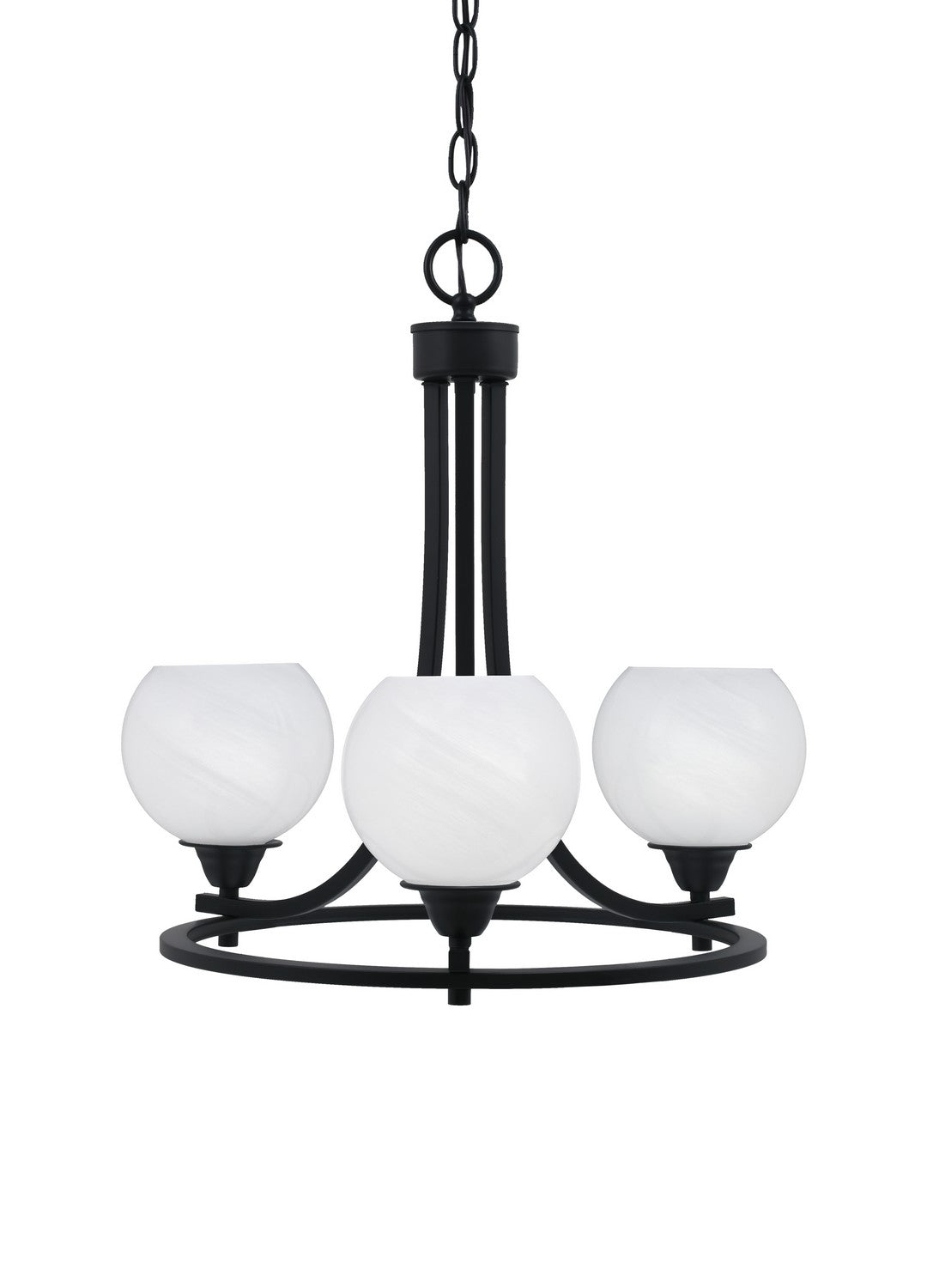 Toltec Paramount 3403-MB-4101 Chandelier Light - Matte Black