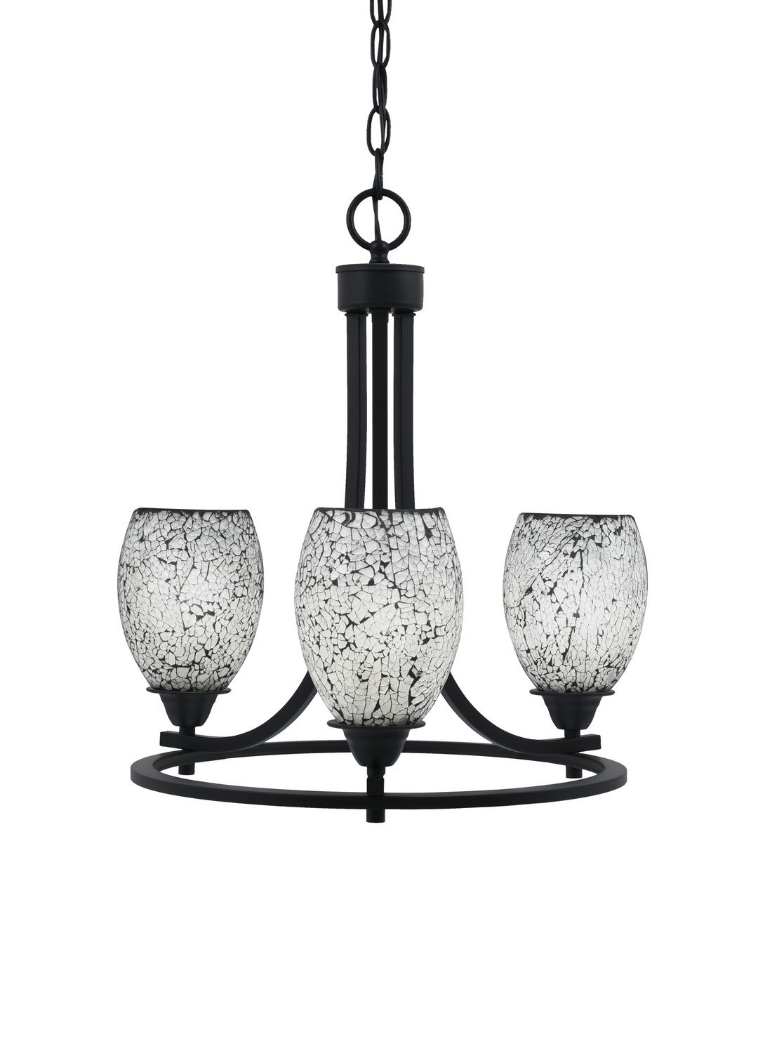 Toltec Paramount 3403-MB-4165 Chandelier Light - Matte Black