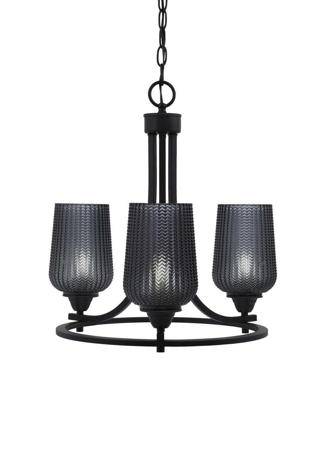 Toltec Paramount 3403-MB-4252 Chandelier Light - Matte Black