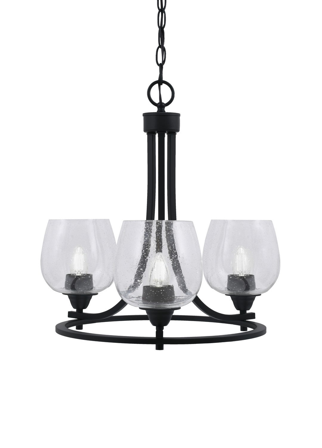 Toltec Paramount 3403-MB-4810 Chandelier Light - Matte Black
