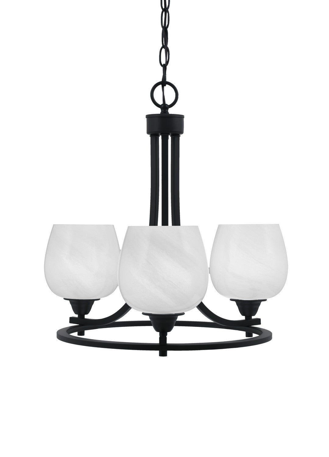 Toltec Paramount 3403-MB-4811 Chandelier Light - Matte Black