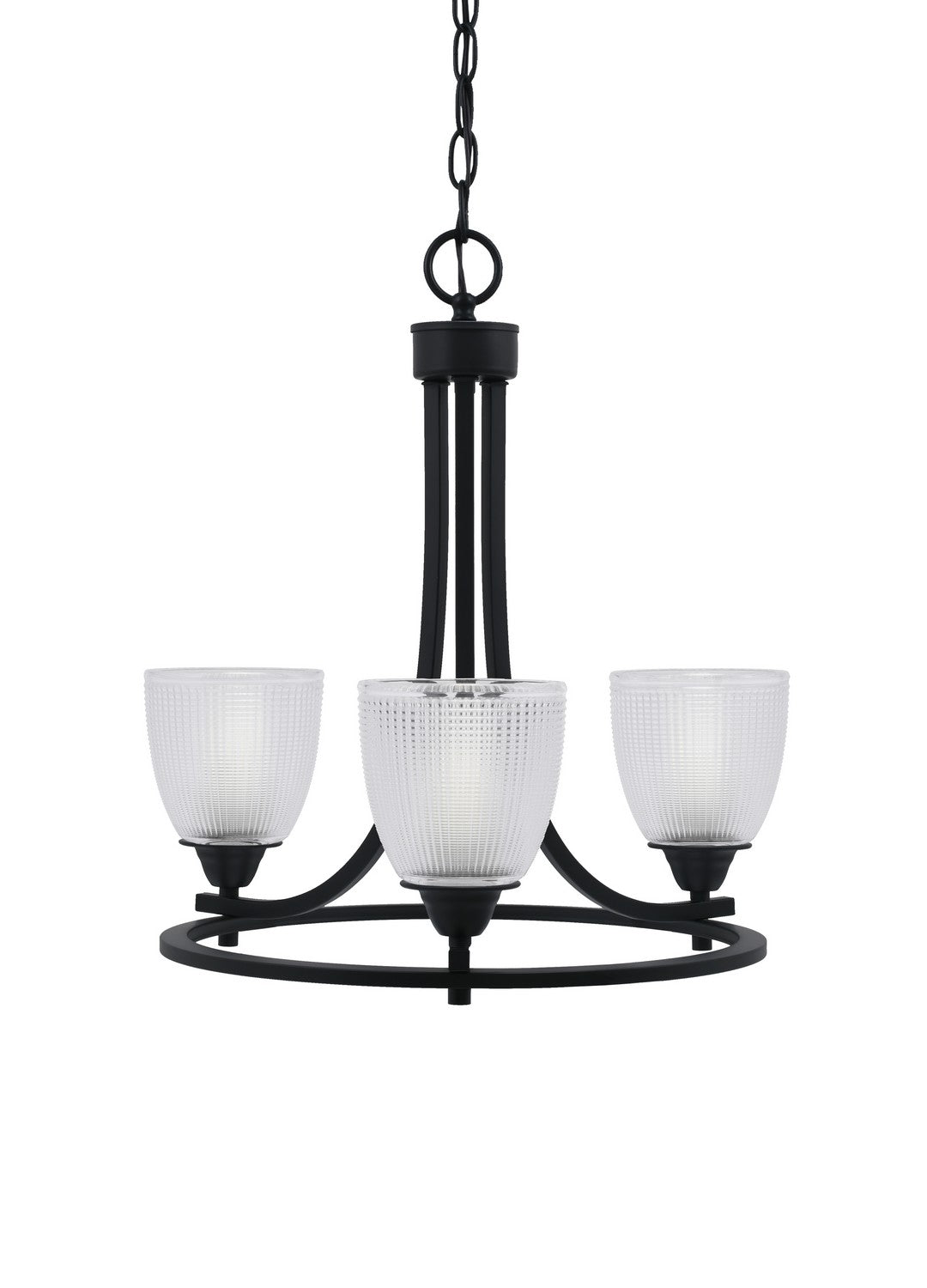 Toltec Paramount 3403-MB-500 Chandelier Light - Matte Black