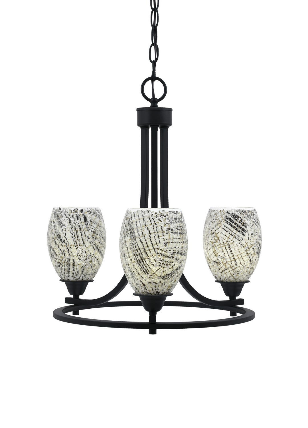Toltec Paramount 3403-MB-5054 Chandelier Light - Matte Black
