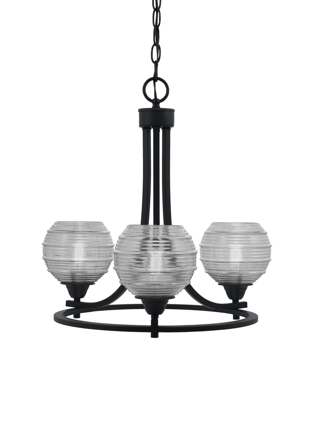 Toltec Paramount 3403-MB-5110 Chandelier Light - Matte Black