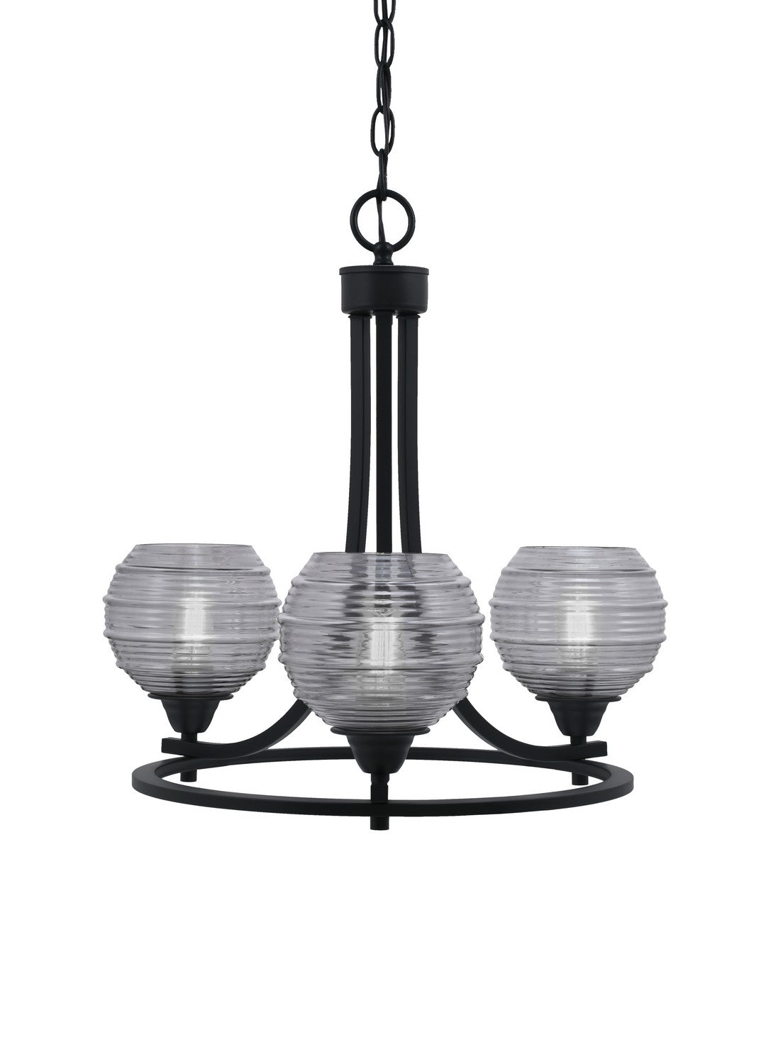 Toltec Paramount 3403-MB-5112 Chandelier Light - Matte Black