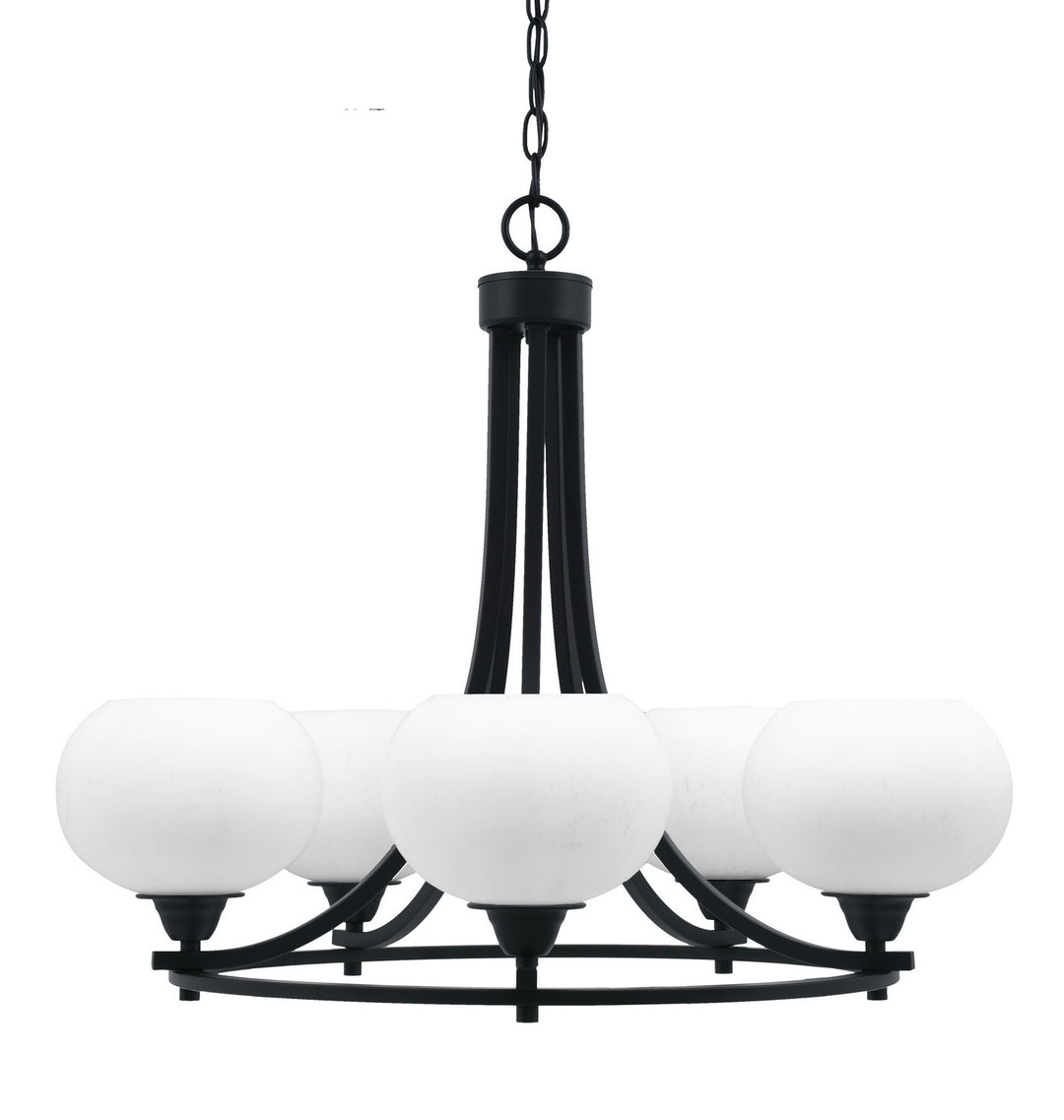 Toltec Paramount 3405-MB-212 Chandelier Light - Matte Black
