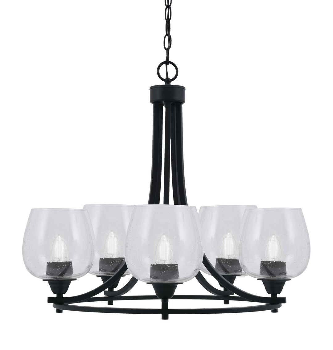 Toltec Paramount 3405-MB-4810 Chandelier Light - Matte Black