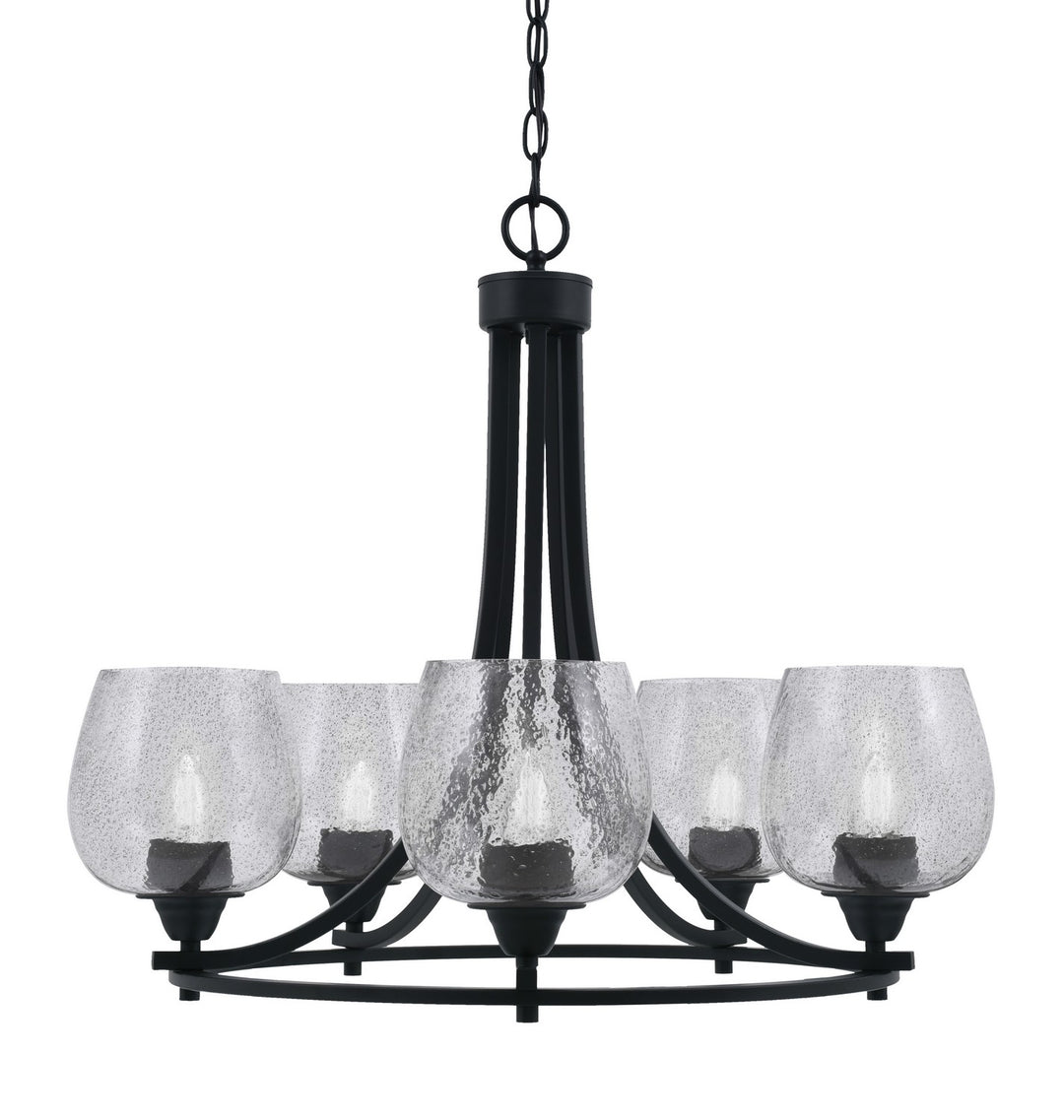 Toltec Paramount 3405-MB-4812 Chandelier Light - Matte Black