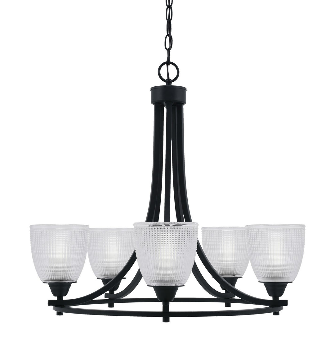 Toltec Paramount 3405-MB-500 Chandelier Light - Matte Black