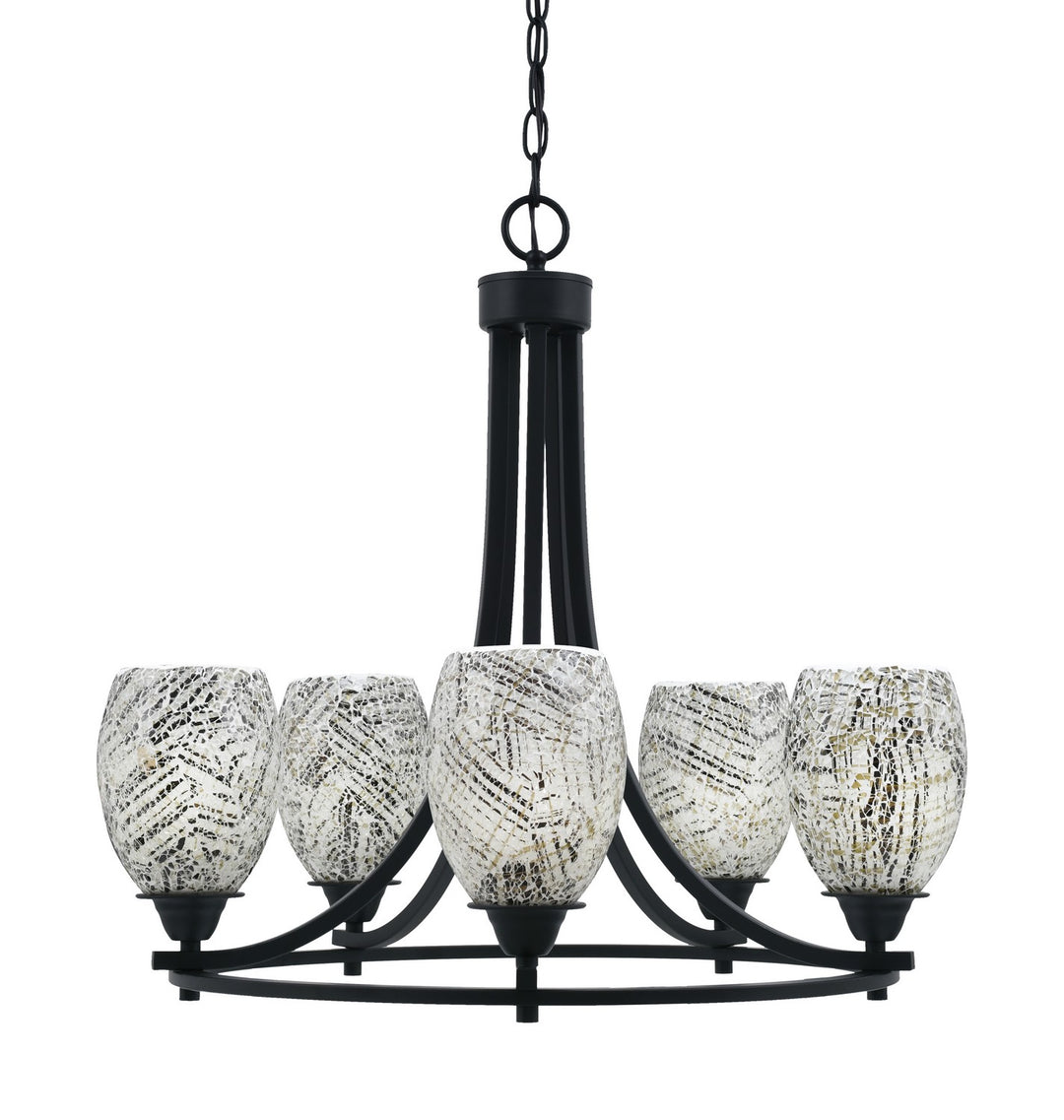 Toltec Paramount 3405-MB-5054 Chandelier Light - Matte Black
