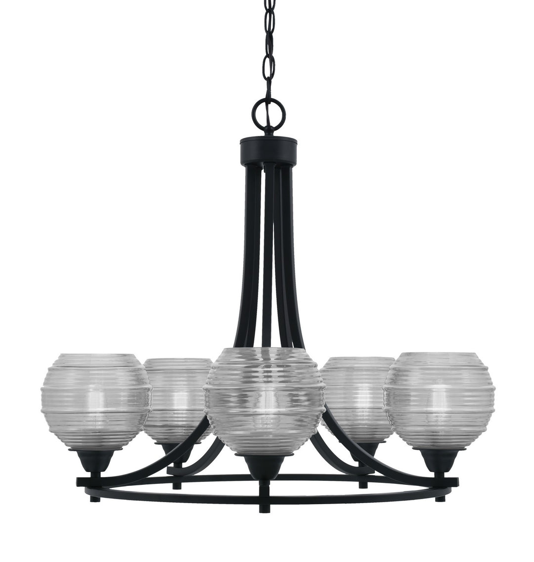 Toltec Paramount 3405-MB-5110 Chandelier Light - Matte Black
