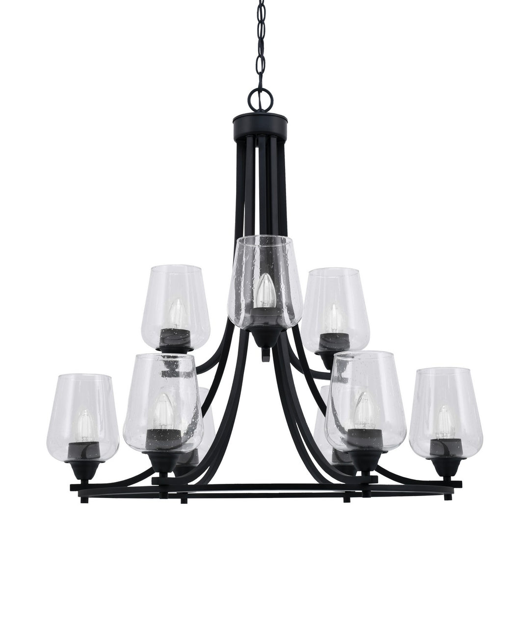 Toltec Paramount 3409-MB-210 Chandelier Light - Matte Black