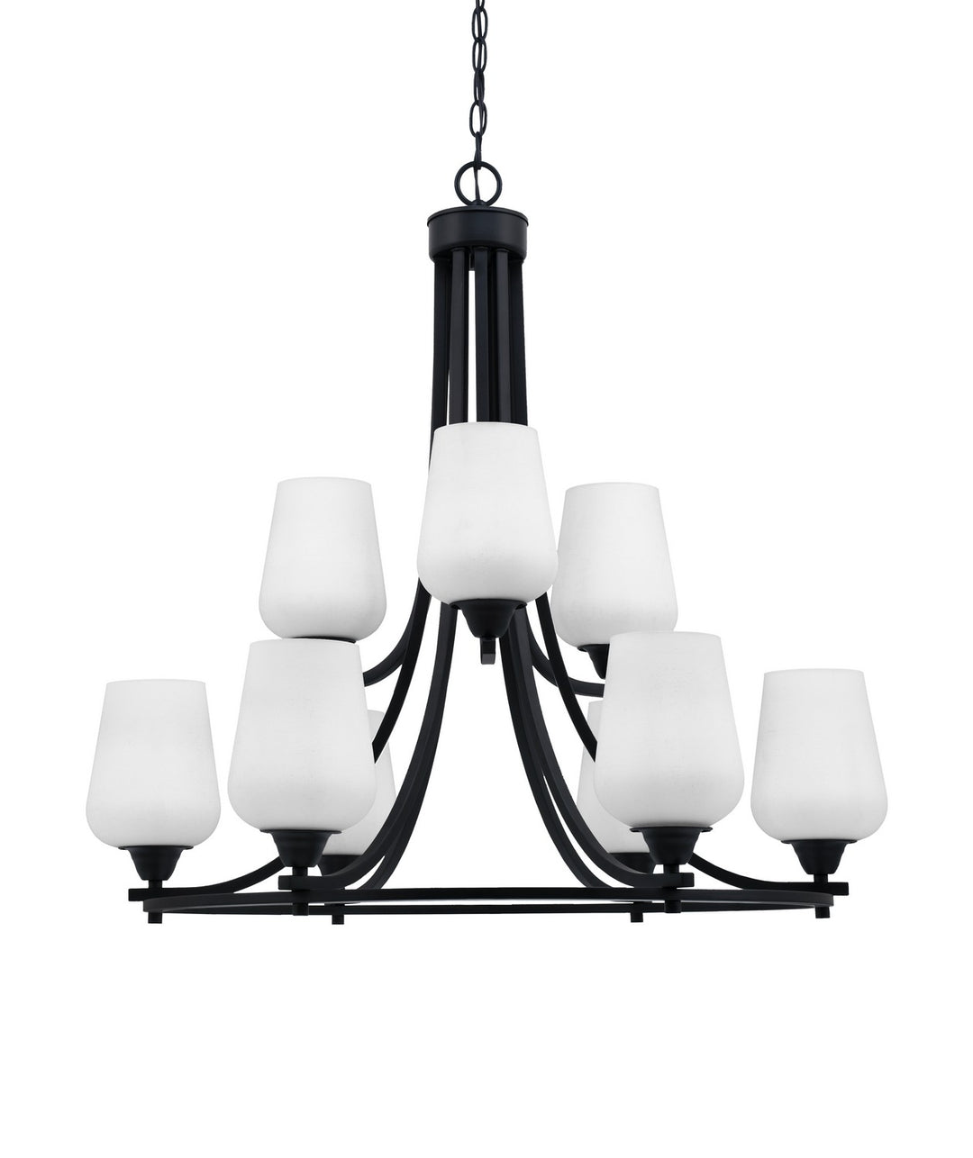 Toltec Paramount 3409-MB-211 Chandelier Light - Matte Black