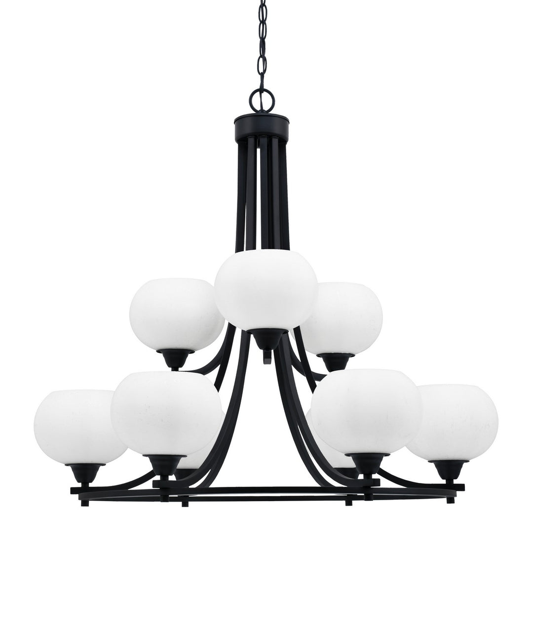 Toltec Paramount 3409-MB-212 Chandelier Light - Matte Black