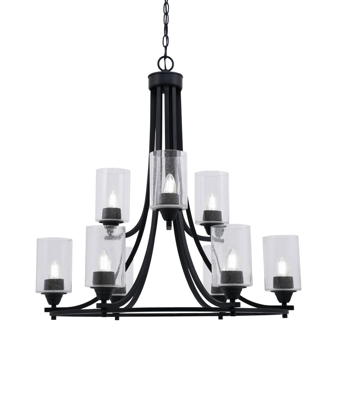 Toltec Paramount 3409-MB-300 Chandelier Light - Matte Black