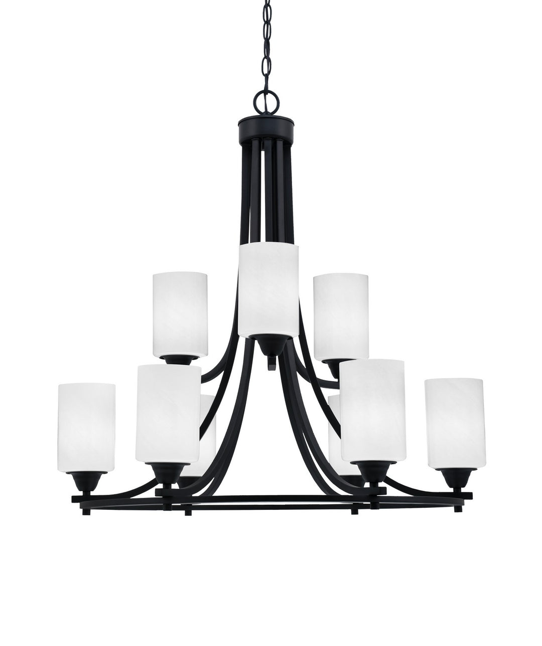 Toltec Paramount 3409-MB-3001 Chandelier Light - Matte Black