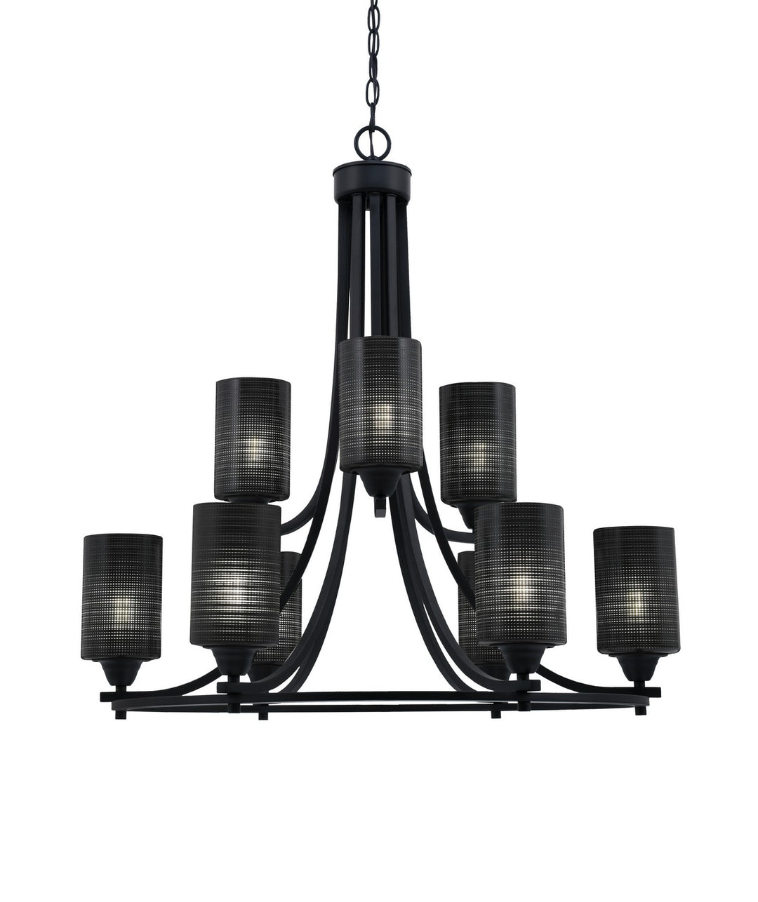 Toltec Paramount 3409-MB-4069 Chandelier Light - Matte Black