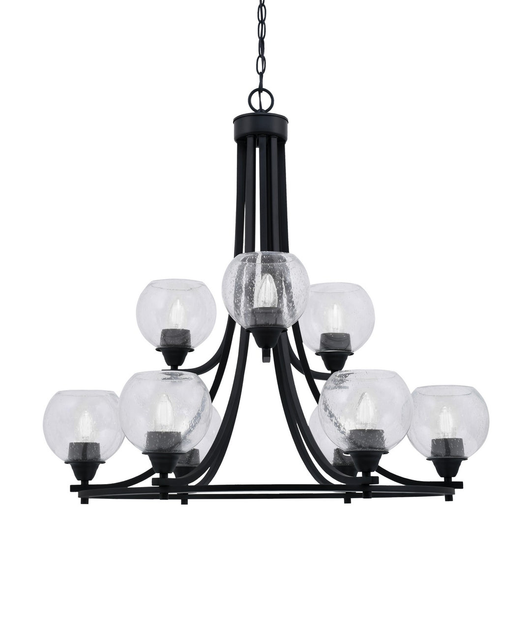 Toltec Paramount 3409-MB-4100 Chandelier Light - Matte Black