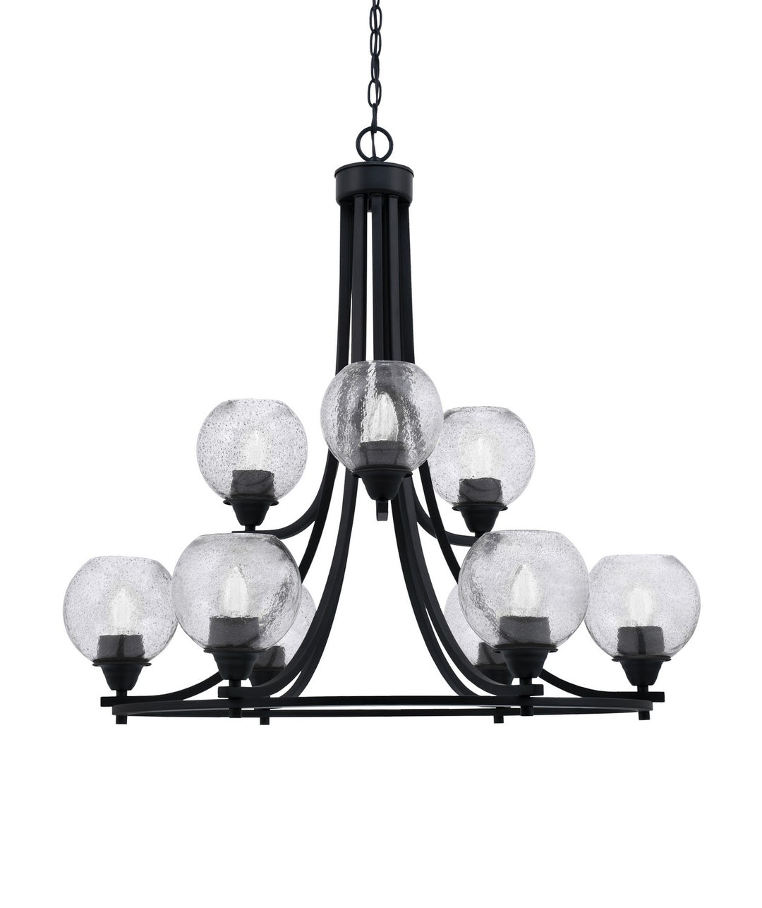 Toltec Paramount 3409-MB-4102 Chandelier Light - Matte Black