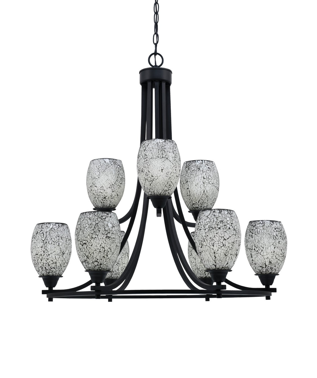 Toltec Paramount 3409-MB-4165 Chandelier Light - Matte Black