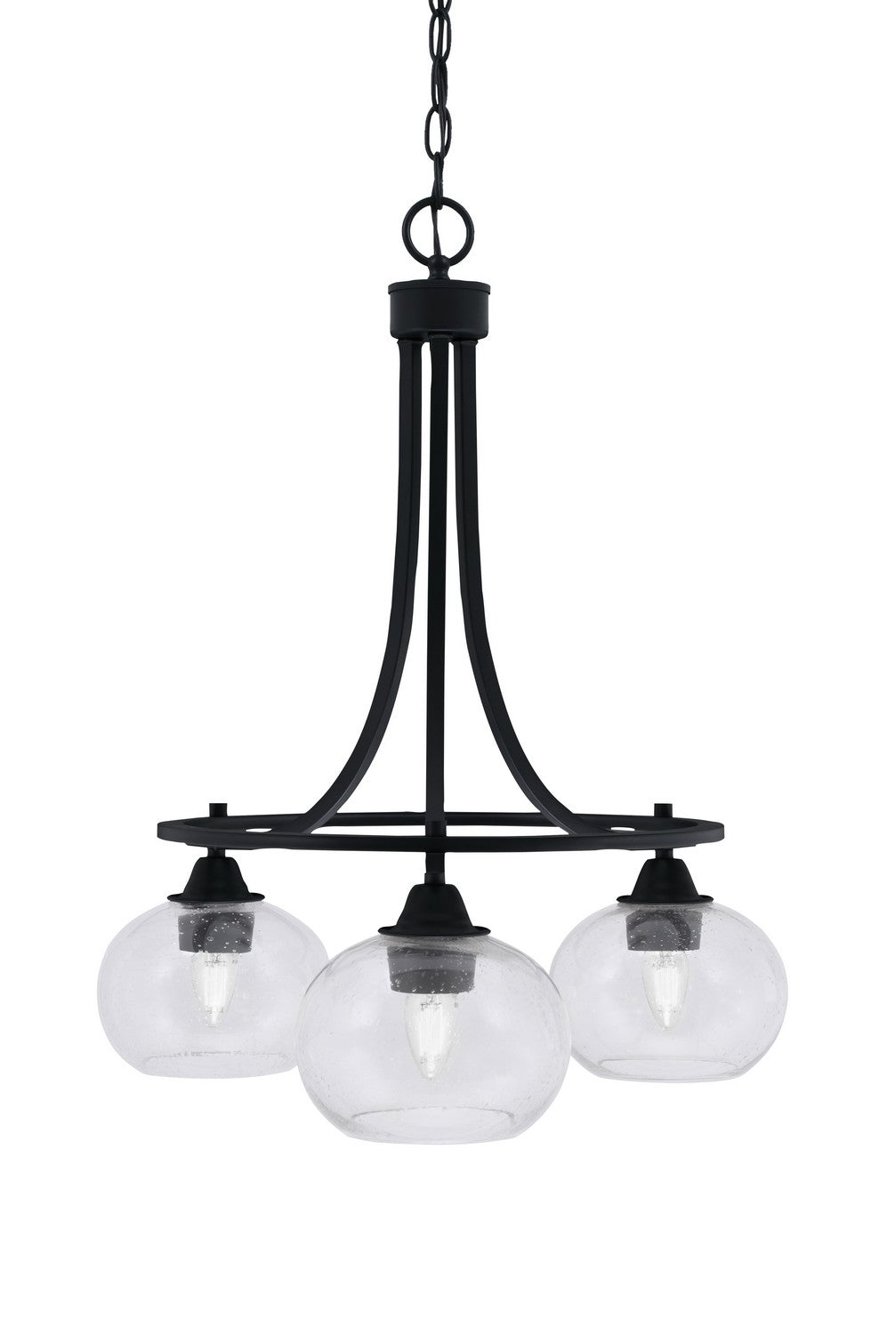 Toltec Paramount 3413-MB-202 Chandelier Light - Matte Black