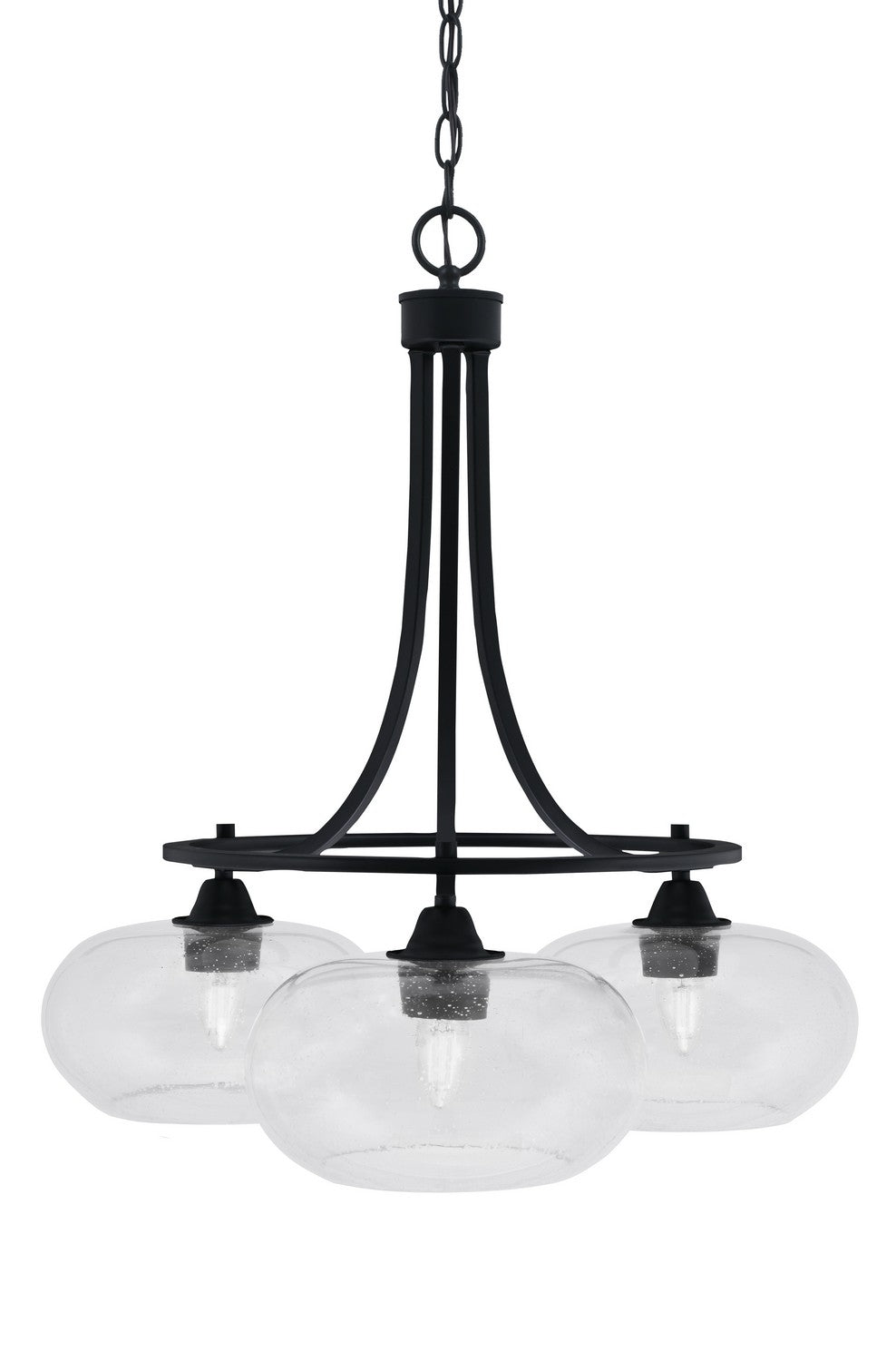 Toltec Paramount 3413-MB-204 Chandelier Light - Matte Black