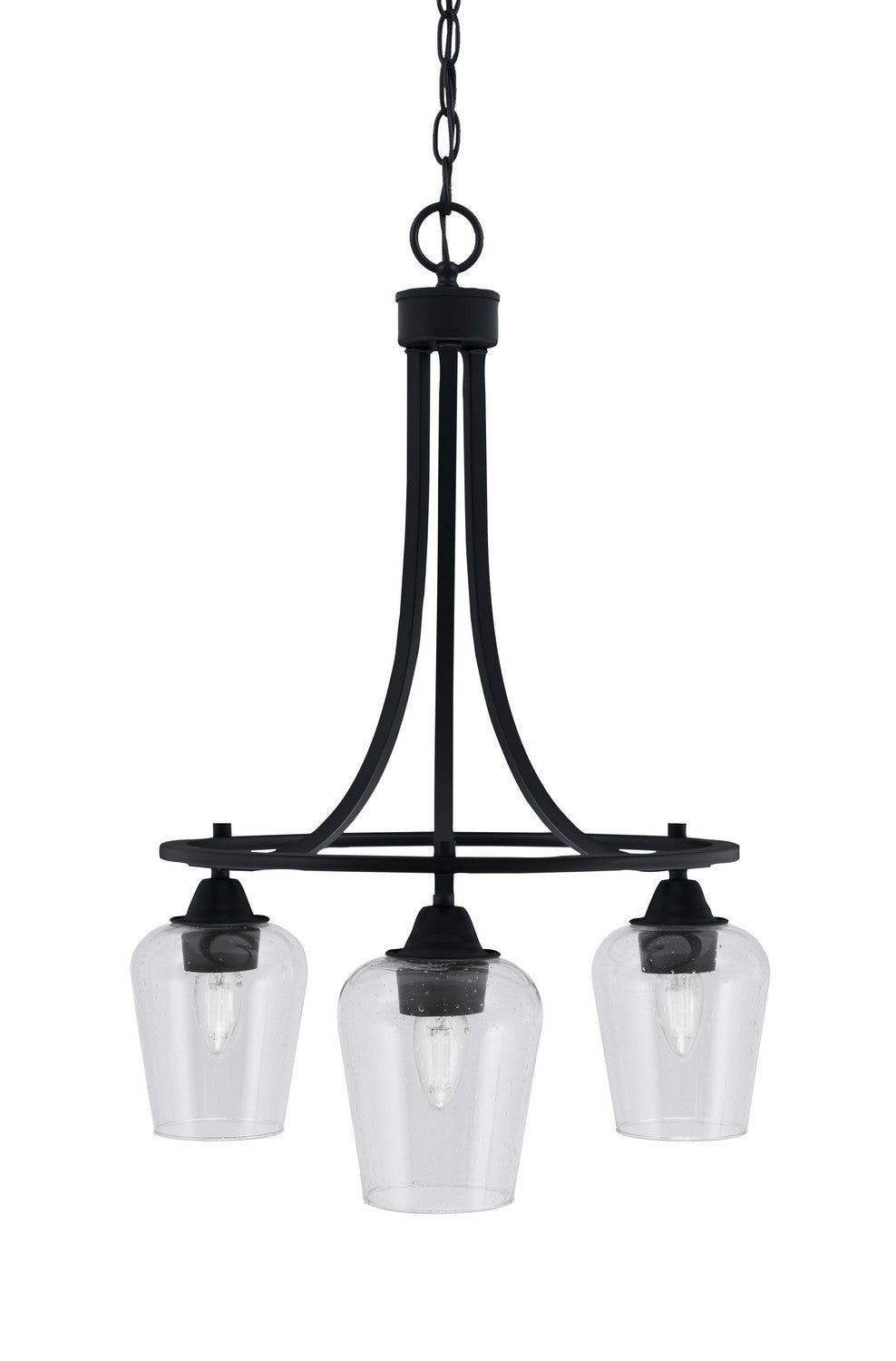 Toltec Paramount 3413-MB-210 Chandelier Light - Matte Black
