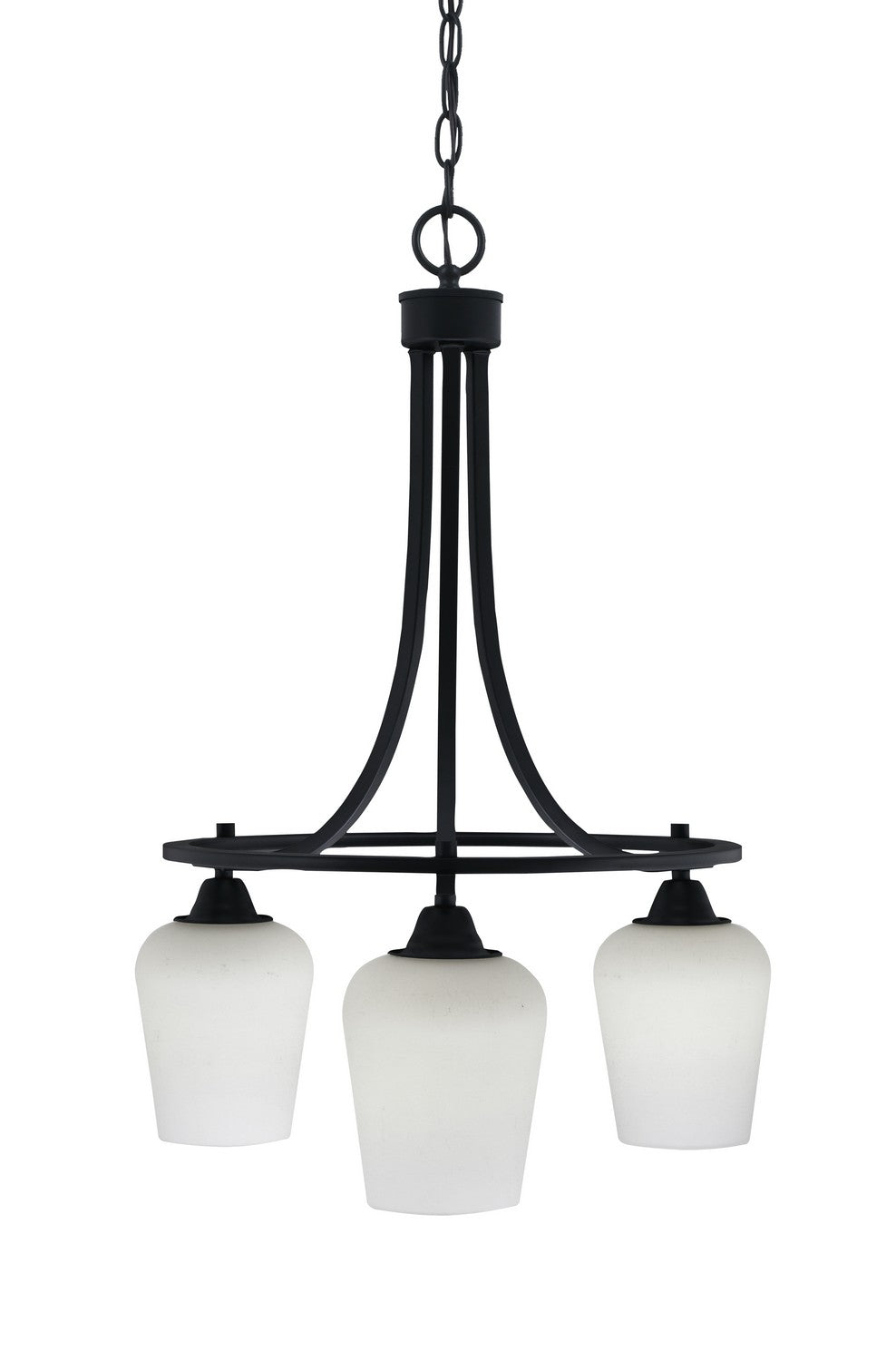 Toltec Paramount 3413-MB-211 Chandelier Light - Matte Black
